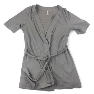 Zinke Womens Cardigan, Gray Wrap Medium